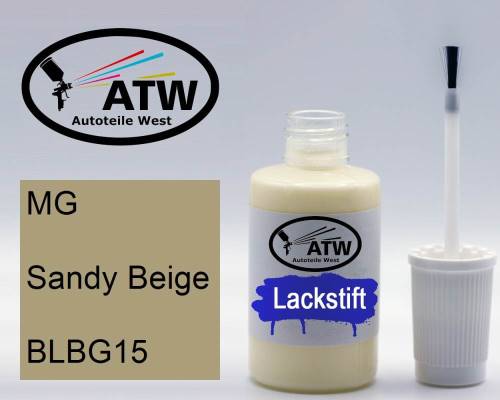 MG, Sandy Beige, BLBG15: 20ml Lackstift, von ATW Autoteile West.